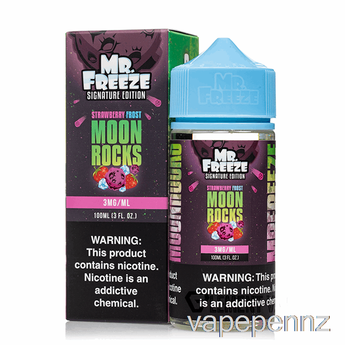 Moonrocks - Strawberry Frost - Mr Freeze - 100mL 3mg VAPE NZ